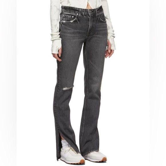 GRLFRND Hailey Low Rise Slim Boot in Empire State - Picture 2 of 13